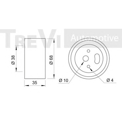 Foto Spannrolle, Zahnriemen TREVI AUTOMOTIVE TD1132