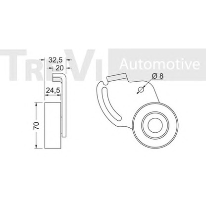 Foto Polea tensora, correa poli V TREVI AUTOMOTIVE TA1058