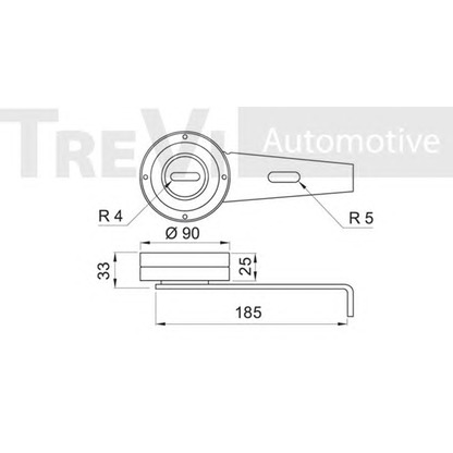 Foto Rullo tenditore, Cinghia Poly-V TREVI AUTOMOTIVE TA1209