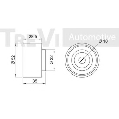 Foto Galoppino/Guidacinghia, Cinghia dentata TREVI AUTOMOTIVE TD1143