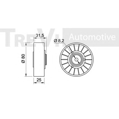 Foto Spannrolle, Keilrippenriemen TREVI AUTOMOTIVE TA1257