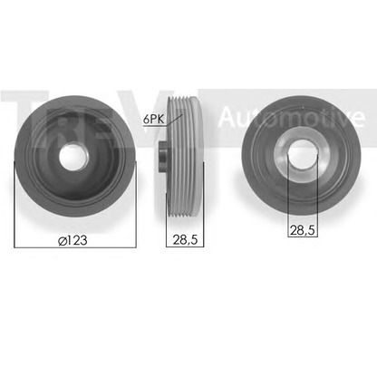 Zdjęcie Koło pasowe, wał korbowy TREVI AUTOMOTIVE PC1215