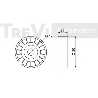 Zdjęcie Rolka napinacza, pasek klinowy wielorowkowy TREVI AUTOMOTIVE TA1162