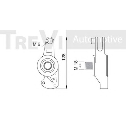 Photo Tensioner Lever, v-ribbed belt TREVI AUTOMOTIVE TA1079