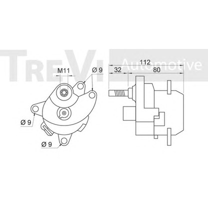 Photo Belt Tensioner, v-ribbed belt TREVI AUTOMOTIVE TA1475