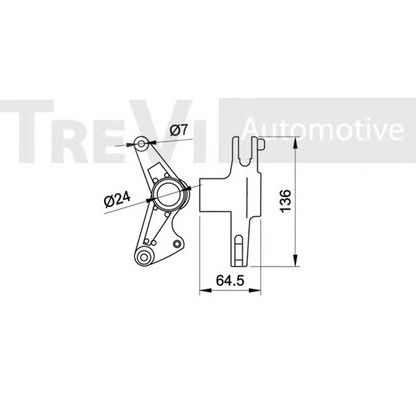 Foto Brazo tensor, correa poli V TREVI AUTOMOTIVE TA1477