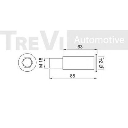 Foto Lagerzapfen, Spannrollenhebel TREVI AUTOMOTIVE TA1480