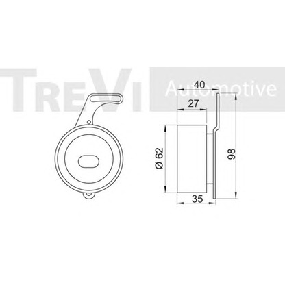 Foto Spannrolle, Zahnriemen TREVI AUTOMOTIVE TD1290