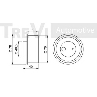 Foto Spannrolle, Zahnriemen TREVI AUTOMOTIVE TD1492