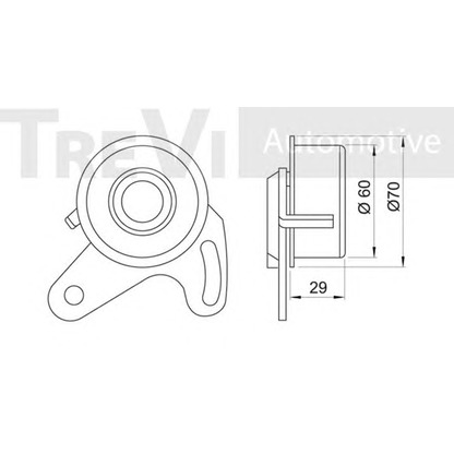 Foto Polea tensora, correa dentada TREVI AUTOMOTIVE TD1249