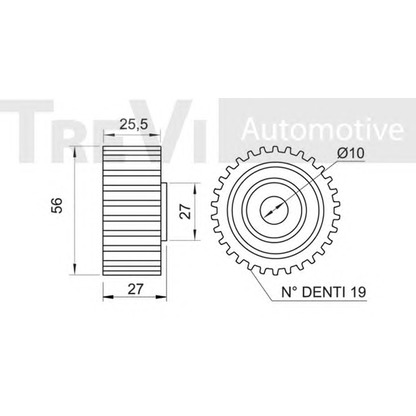 Foto Polea inversión/guía, correa distribución TREVI AUTOMOTIVE TD1186