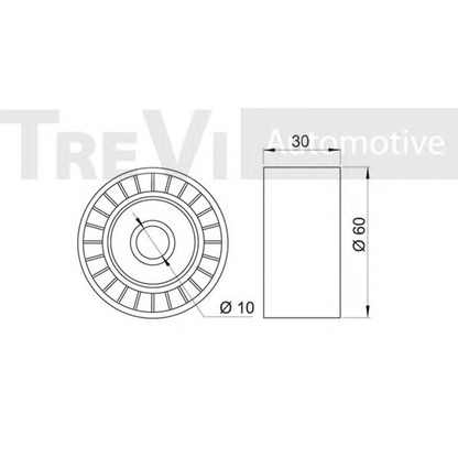 Foto Spannrolle, Zahnriemen TREVI AUTOMOTIVE TD1555