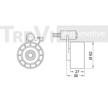 Foto Spannrolle, Zahnriemen TREVI AUTOMOTIVE TD1193