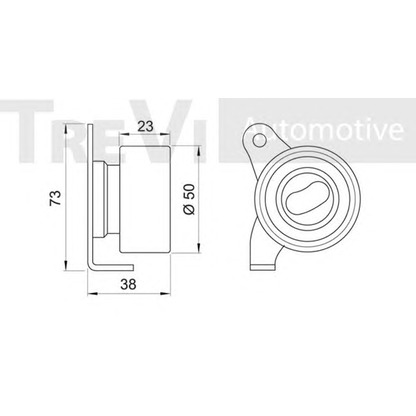 Foto Polea tensora, correa dentada TREVI AUTOMOTIVE TD1495