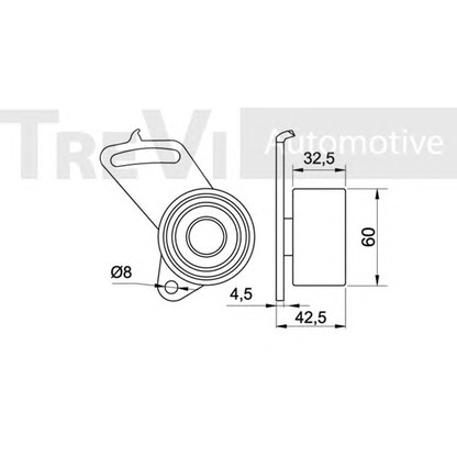 Zdjęcie Rolka napinacza, pasek rozrządu TREVI AUTOMOTIVE TD1199