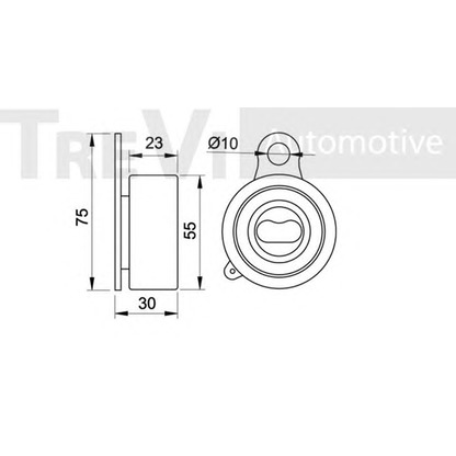 Фото Натяжной ролик, ремень ГРМ TREVI AUTOMOTIVE TD1201