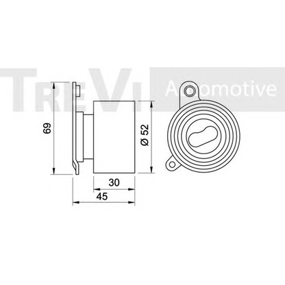 Zdjęcie Rolka napinacza, pasek rozrządu TREVI AUTOMOTIVE TD1501