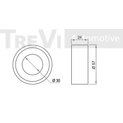 Foto Polea tensora, correa dentada TREVI AUTOMOTIVE TD1506