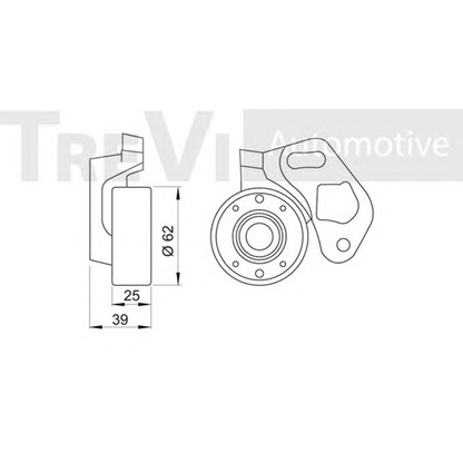 Foto Spannrolle, Zahnriemen TREVI AUTOMOTIVE TD1216