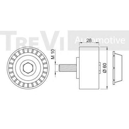 Foto Galoppino/Guidacinghia, Cinghia Poly-V TREVI AUTOMOTIVE TA1871