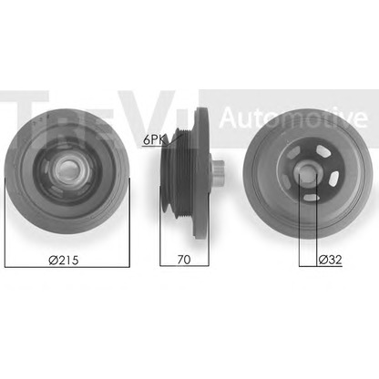 Photo Belt Pulley, crankshaft TREVI AUTOMOTIVE PC1111