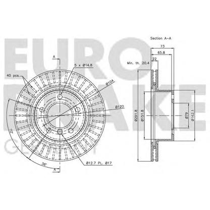 Photo Disque de frein EUROBRAKE 5815201555