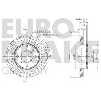 Photo Disque de frein EUROBRAKE 5815202231