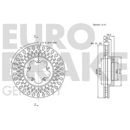 Photo Disque de frein EUROBRAKE 5815202575