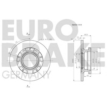 Photo Brake Disc EUROBRAKE 5815202579
