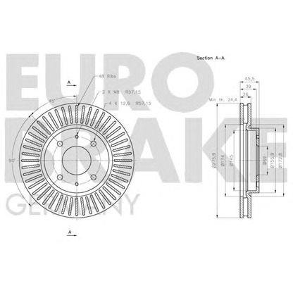 Photo Disque de frein EUROBRAKE 5815203052