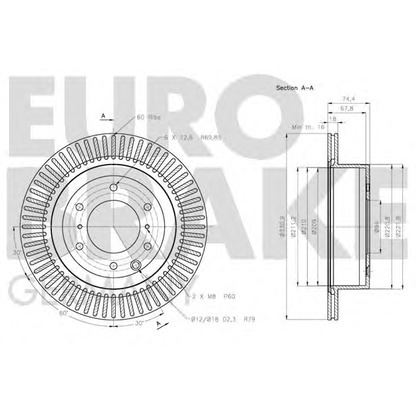 Photo Brake Disc EUROBRAKE 5815203056