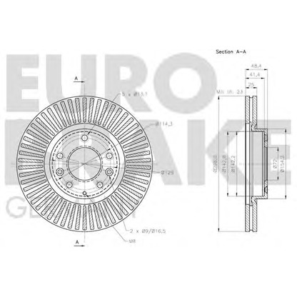 Foto Disco  freno EUROBRAKE 5815203268