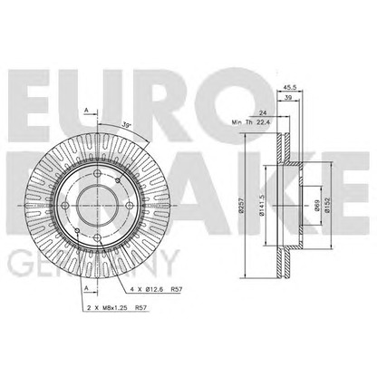 Фото Тормозной диск EUROBRAKE 5815203411