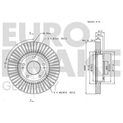 Photo Disque de frein EUROBRAKE 5815203423
