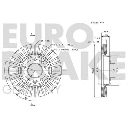 Photo Brake Disc EUROBRAKE 5815203514