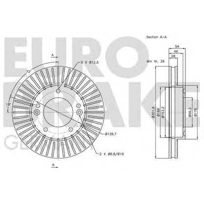 Photo Disque de frein EUROBRAKE 5815203519