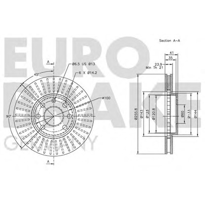 Foto Disco  freno EUROBRAKE 5815203629