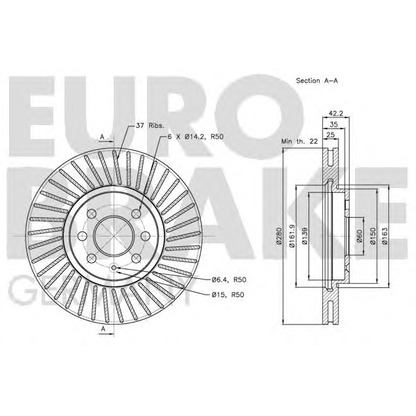 Foto Bremsscheibe EUROBRAKE 5815203652