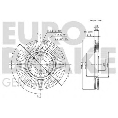 Photo Disque de frein EUROBRAKE 5815203720