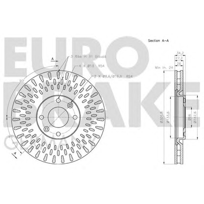 Photo Disque de frein EUROBRAKE 5815203737