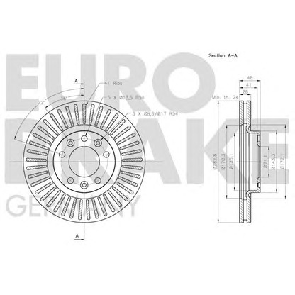 Zdjęcie Tarcza hamulcowa EUROBRAKE 5815203741