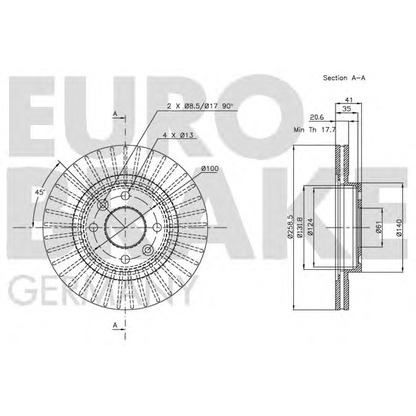 Photo Disque de frein EUROBRAKE 5815203910