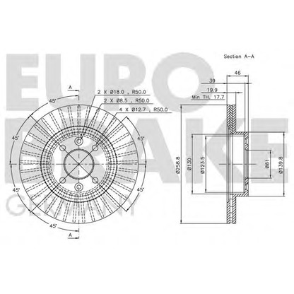 Photo Disque de frein EUROBRAKE 5815203922