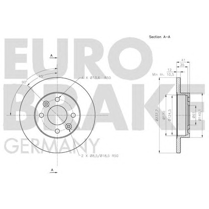 Photo Disque de frein EUROBRAKE 5815203938