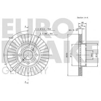 Photo Disque de frein EUROBRAKE 5815204543