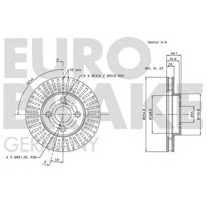 Photo Disque de frein EUROBRAKE 5815204582