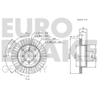 Фото Тормозной диск EUROBRAKE 5815205205