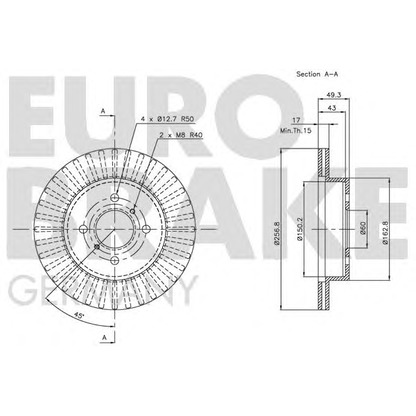 Photo Disque de frein EUROBRAKE 5815205211