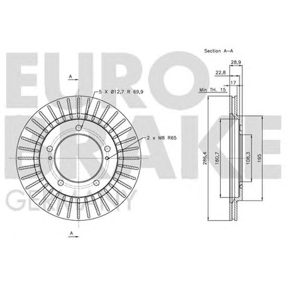 Photo Brake Disc EUROBRAKE 5815205212