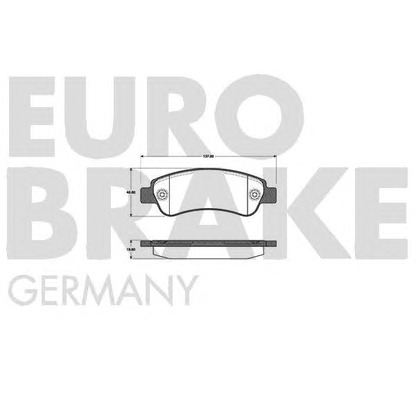 Photo Brake Pad Set, disc brake EUROBRAKE 5502221960